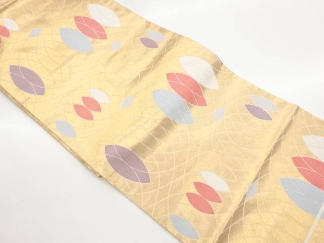 JAPANESE KIMONO / ABSTRACT PATTERN WEAVING NAGOYA OBI